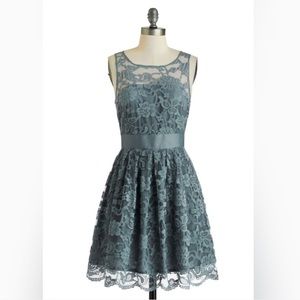 ModCloth When the Night Comes Dress in Smoke